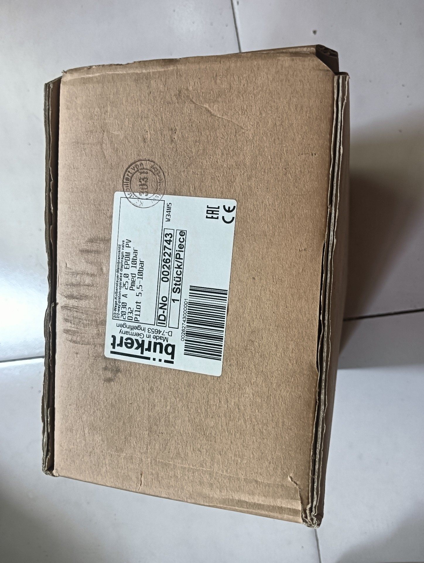 德国宝德BURKERT隔膜阀2030 A 25,0 EPDM