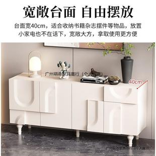 餐边柜豪宅别法墅餐厅客厅茶水大柜多功能 意式 式 GGW轻奢师设计款