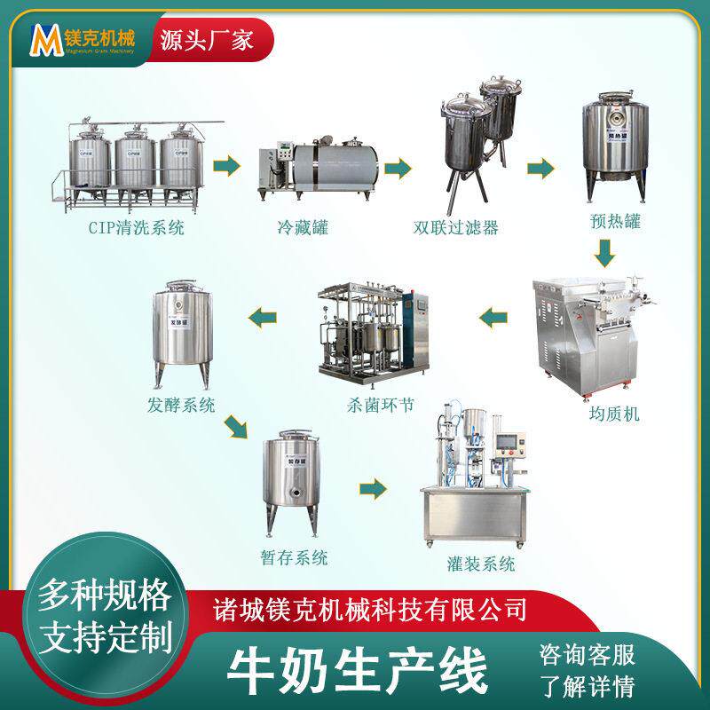 固体老酸奶生产线 液体酸奶加工机器西藏拉萨酸牛奶加工设备