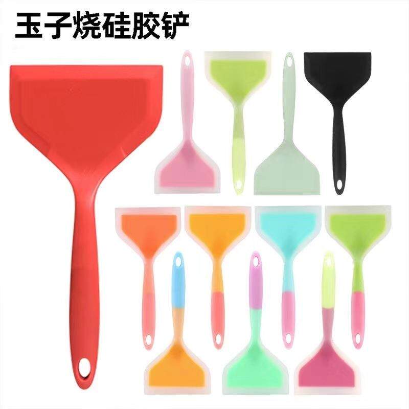 煎饼果子烤冷面专用铲刀硅胶铲子玉子烧锅铲硅胶软刮刀煎铲烙饼铲
