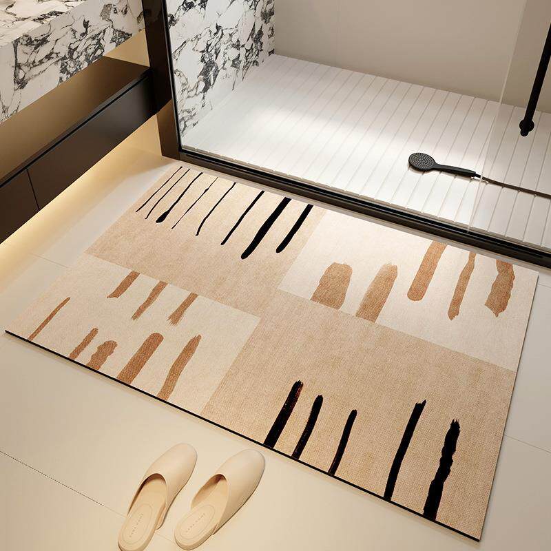 浴室防滑地垫子洗手卫生间耐脏吸水脚垫厕所门口防水可擦速干地毯
