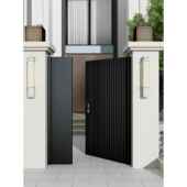 智能铝艺大门别墅庭院铝合金大门户外花园小门院子电动平移对开门