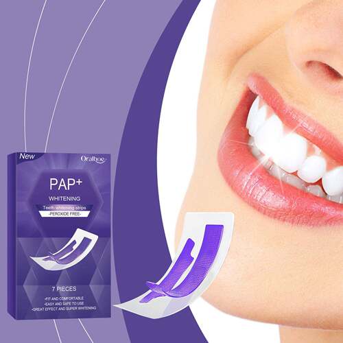 ORALHOE Purple Oral Teeth Strips Gentle Freshness to Care fo