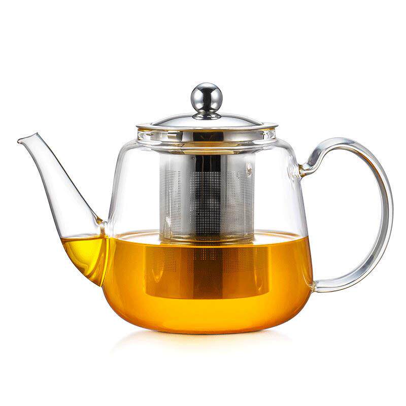 茶壶玻璃泡厚茶耐高温加花时光壶大壶茶茶具过滤明火加热壶大容