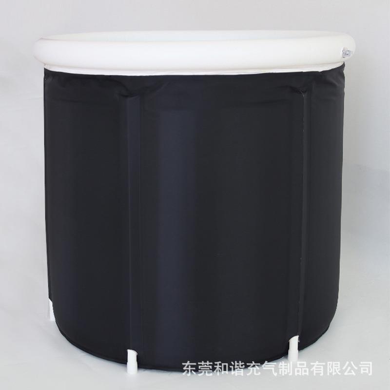 热销叠家用携式折冷叠浴便桶泡澡桶042水浴缸免充气可折冰浴桶