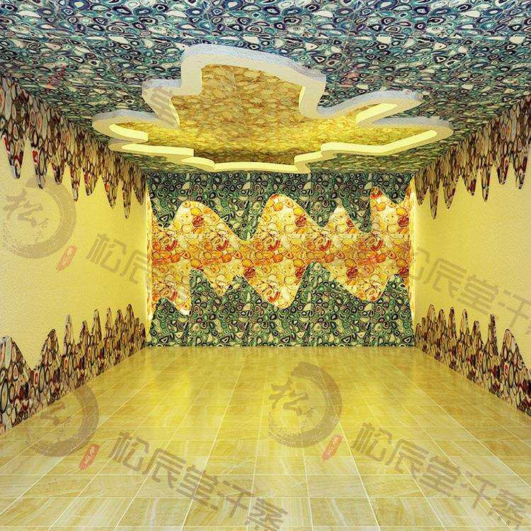 松辰堂玛瑙石汗蒸房水晶宝石能量屋大型汗蒸房设备安装承建装修