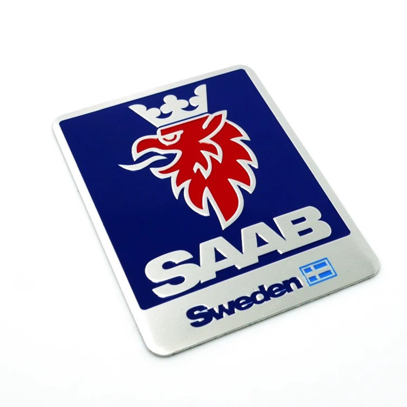 适用于SAAB萨博车身贴SAAB93 95 绅宝 改装装饰贴 金属标尾箱标贴