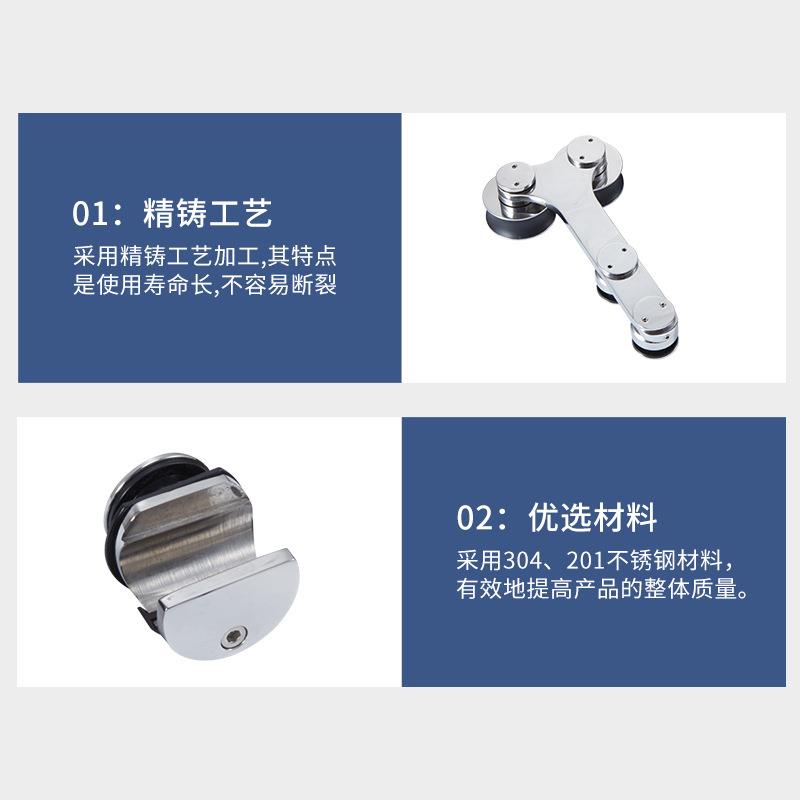 厂家直不锈钢吊淋浴房滑轮门套移装配A013件浴室玻供璃门移门轮组