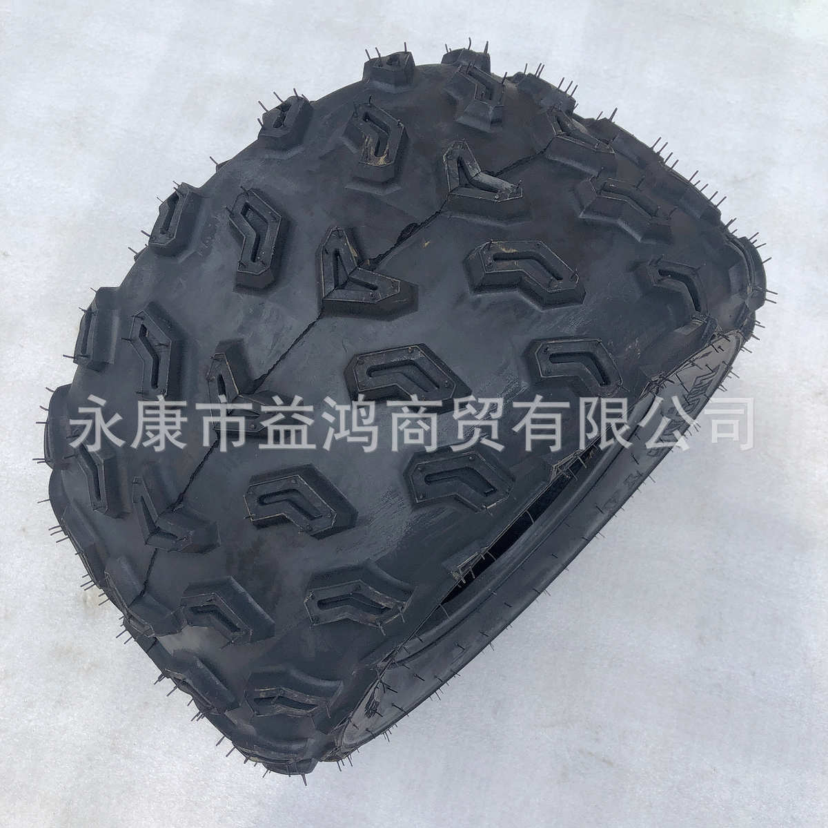 四轮摩托卡丁车配件 改装猛狐沙滩车前19X10-9寸真空方块越野轮胎