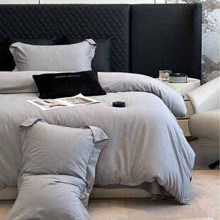 金太阳面料简约长绒棉陶瓷磨毛被罩四件套亲肤柔软1.8米床上用品