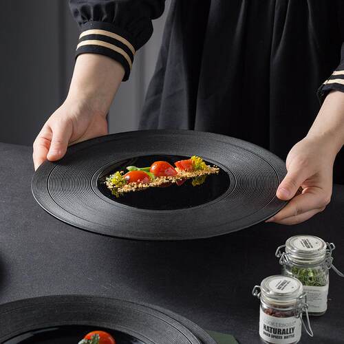 碟子寿司甜点牛排平盘子大号创意个性家用菜盘ceramic bowl