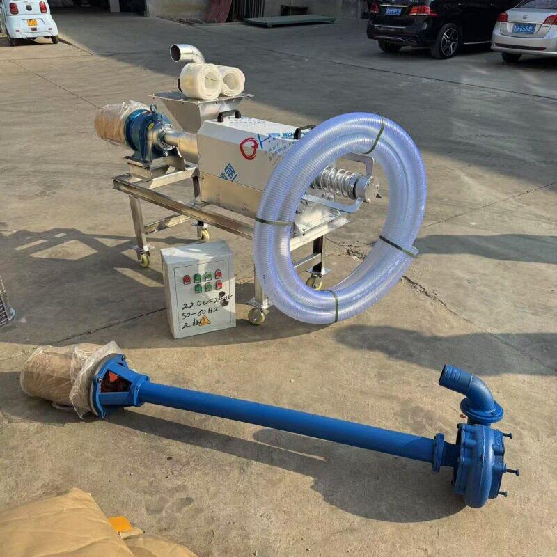 澳大利亚滚筒式干猪粪水湿分离机酒牛粪鸡鸭粪糟浆渣VWP斜筛固液