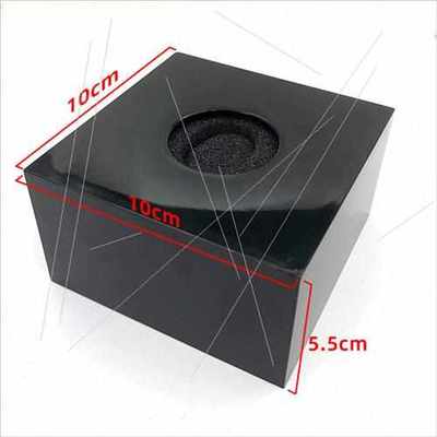 话筒台标定制10×5.5话筒套话筒牌方形麦盒四面 防水亚克力四方盒