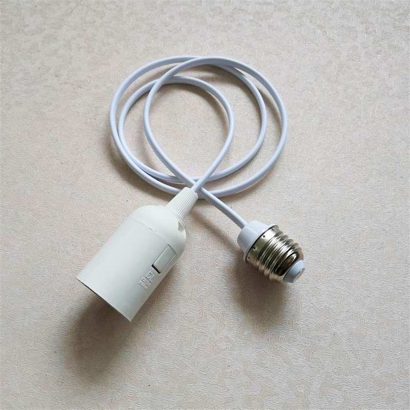 灯泡灯座延长线仓库吊灯加配灯罩转换器27螺口灯头加长线铜线