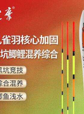 KC30达摩浮漂孔雀羽高灵敏鲫鱼漂加粗醒目黑坑鲤鱼漂综合漂行程漂