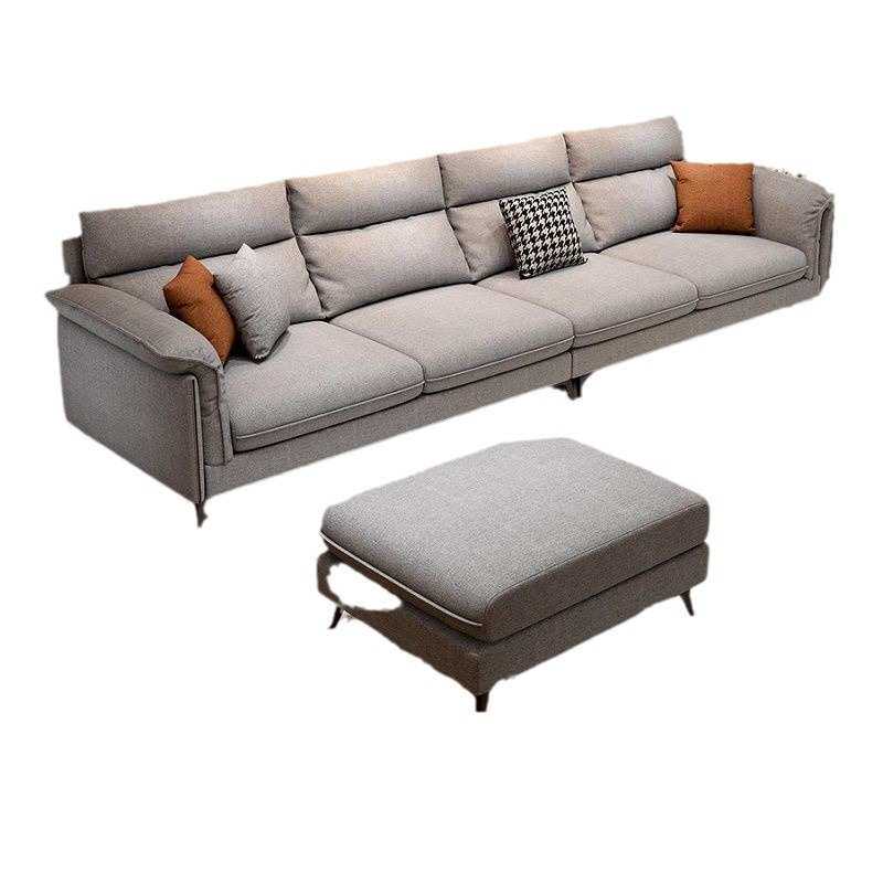 可拆洗棉麻布艺沙发客厅小户型简约现代出租房公寓经济型直排三人