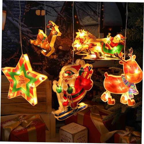 christmas LED painted suction cup hanging light String装饰灯