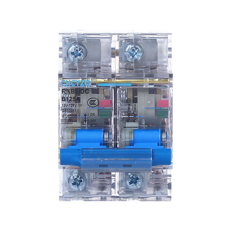 透明直流空气开关 DC24V48V60V120V大电流100A125A直流空开断路器