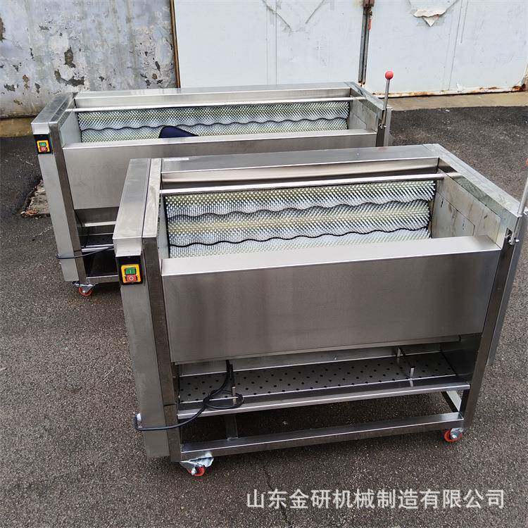 中小型毛刷清洗机马蹄子莲藕土豆去皮机苹果青梨番茄洗果机设备