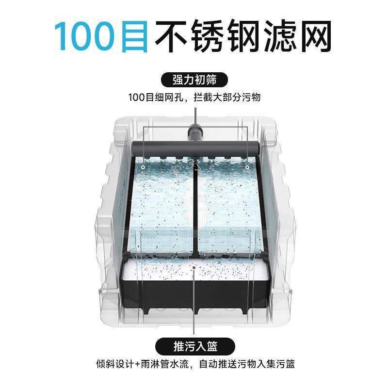 鱼水周置转箱缸过滤器静音上滴流盒循环外置过滤桶鱼池过cl-zzx滤