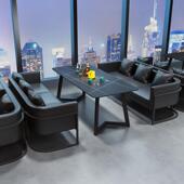 小酒馆酒吧清吧烧烤店商用咖啡厅西餐厅音乐餐吧卡座沙发桌椅组合