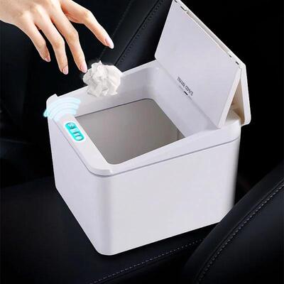 6/8L Desktop Smart Trash Can for Kitchen Mini Small Square C