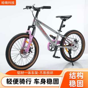 22寸铝合金山地车自行车学生车男女碟刹单速骑行 铝 S500