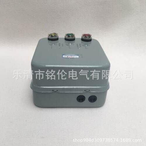 磁力起动器可逆正反转QC20-4/NH40A电磁启动器（带三个按钮）