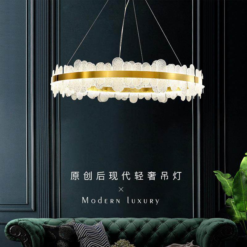 北欧设计师创意大气时尚吊灯后现代简约客厅餐厅艺术水晶玻璃吊灯