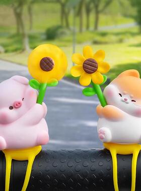 电动车装饰风扇自行车小配饰可爱儿童婴儿车挂电动车摆件风车车载