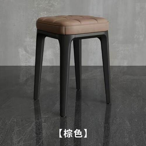 家用加厚塑料凳子现代简约可叠放备用胶凳子高级餐厅方凳商用椅子