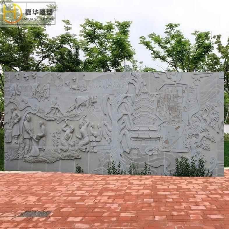 汉白玉浮雕古代人物大理石墙壁浮雕砂岩浮雕石雕石材浮雕壁画雕刻