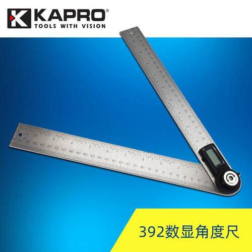 KAPRO不锈钢数显角度尺多用角尺电子量角器木工角尺量角仪