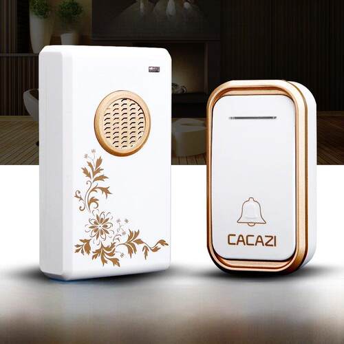 智能无线门铃家用不用电池 插电 门铃远距离一拖一拖二老人呼叫器