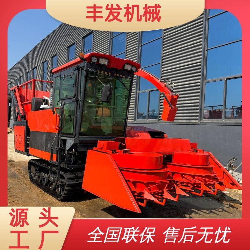 履带圆盘青储机农用玉米秸秆青饲料收获机大马力自走式收割机厂家