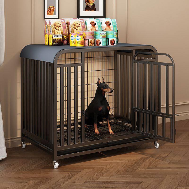 新型狗笼子大型犬中小型犬带厕所家用犬舍室内外成年猫特大号狗笼