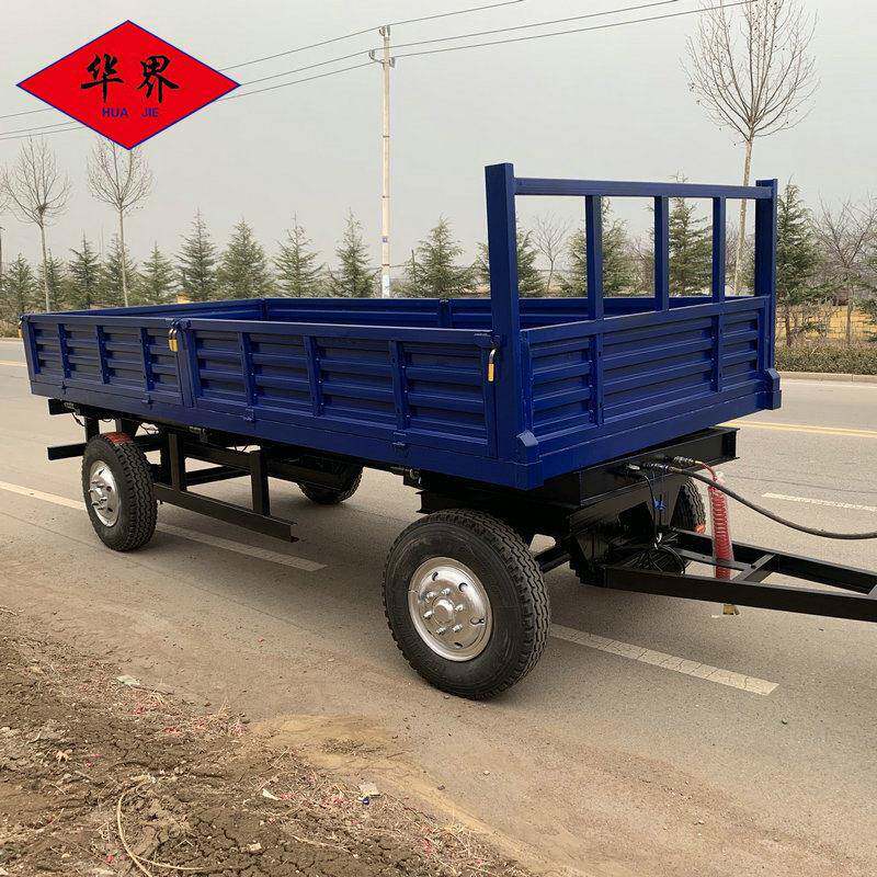 运输型自卸后翻农用挂车轻型四驱多功能农用挂车欧式升降农用挂车