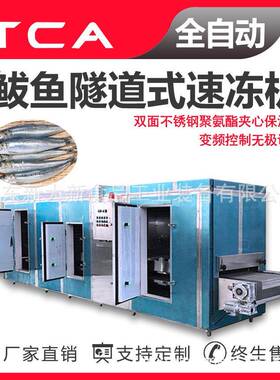 新大新工厂直供海鲜类隧道式速冻机 全自动速冻设备 鲅鱼隧道式速