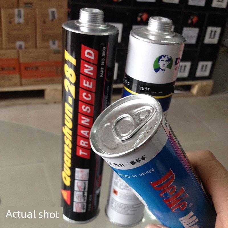 德克汽车钣金胶 白色聚氨酯钣金焊缝专用胶 汽车密封胶黑白灰包邮