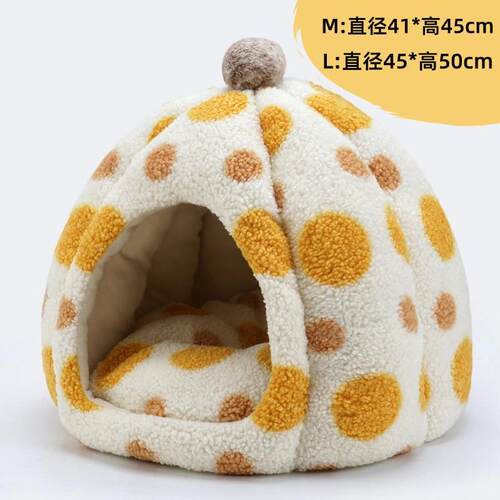 高档南猫屋猫幼窝四季通用冬季保暖封式狗窝闭猫猫瓜咪房子蒙古包