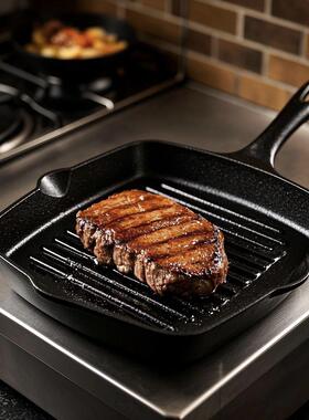 Nonstick Grill Pan, Griddle Pour Spouts Durable Skillet