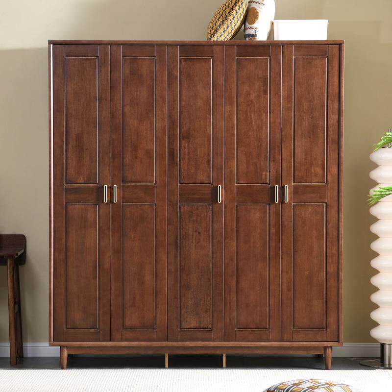 实木衣柜卧室家用101#主现代简约原木家具卧四五平开门厂衣橱六家