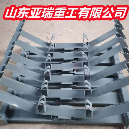 煤矿用托辊支架不锈钢材质安装便捷厂家输送机调心托辊支架意向金