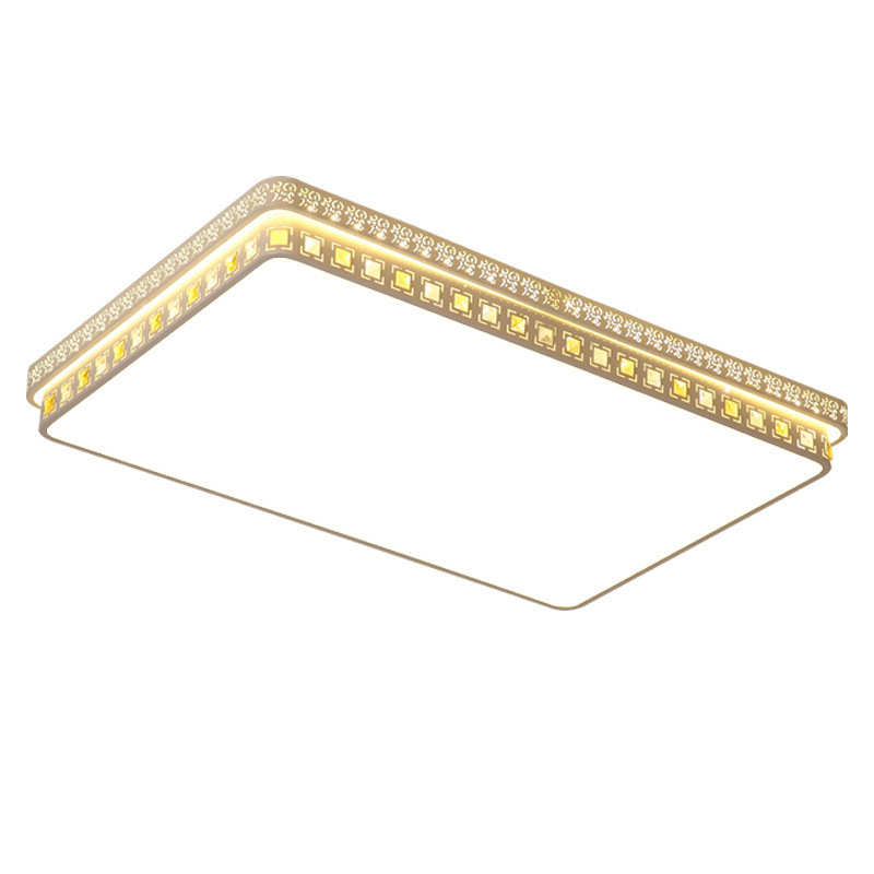 办公室主简约大全长方形吸顶灯大灯大气客厅卧室现代led灯灯具灯