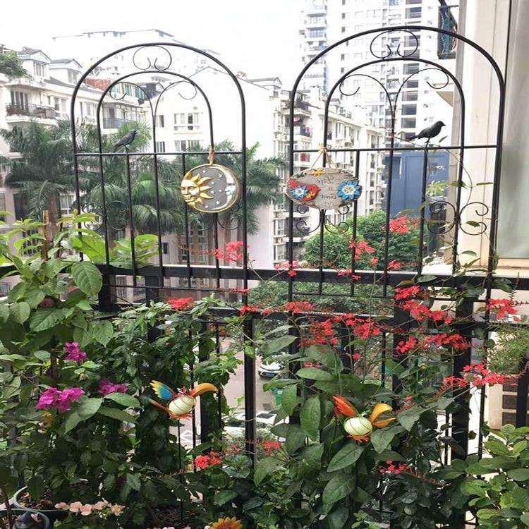 铁艺花架爬藤架花园月季花支架铁线莲绿萝植物攀爬架户外庭院网格