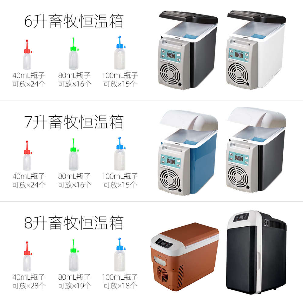 猪精液畜牧恒温箱17度小冰箱车家用恒温兔精液车家两用畜牧恒温箱