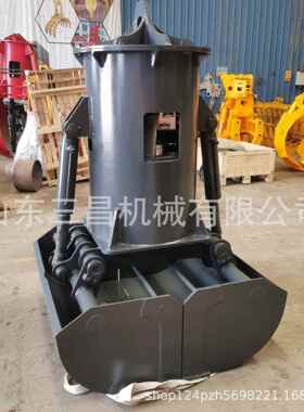 5吨行车贝壳抓斗液压式双开门抓煤斗抓沙料贝壳斗厂家