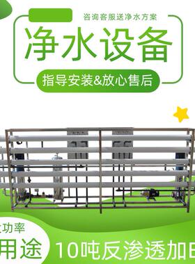 天津电厂蒸汽高压锅炉去离子水设备 10吨th两级ro反渗透EDI超纯水