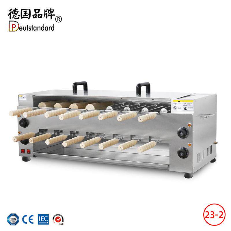 面包圈机双层横式烟囱面包卷机烤面包圈机蛋糕炉卧式面包烤箱电热