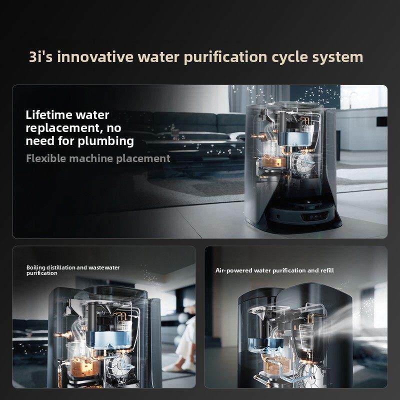 【政府补贴15%】3i扫地机器人F1Pro蒸汽滚筒活水扫拖自动洗地机